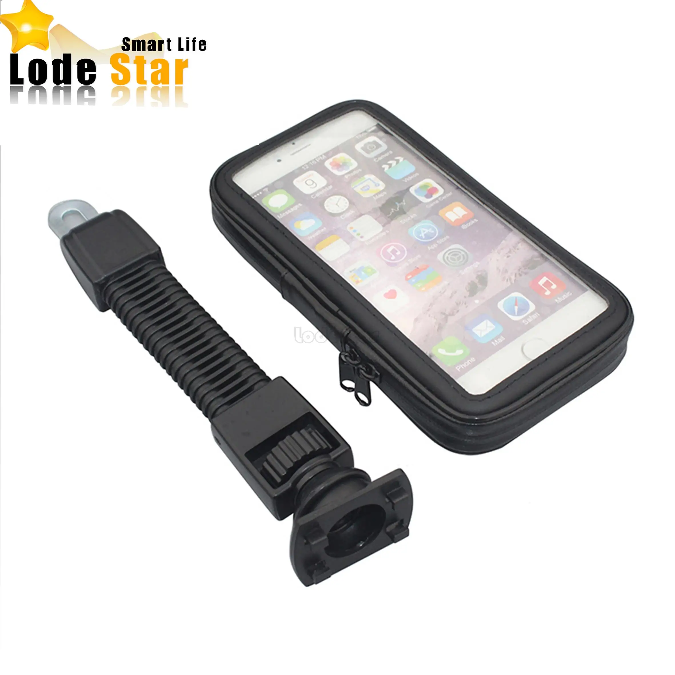 New Waterproof 360 Motorcycle Stand Holder Cycling GPS Bag 4" 6.3