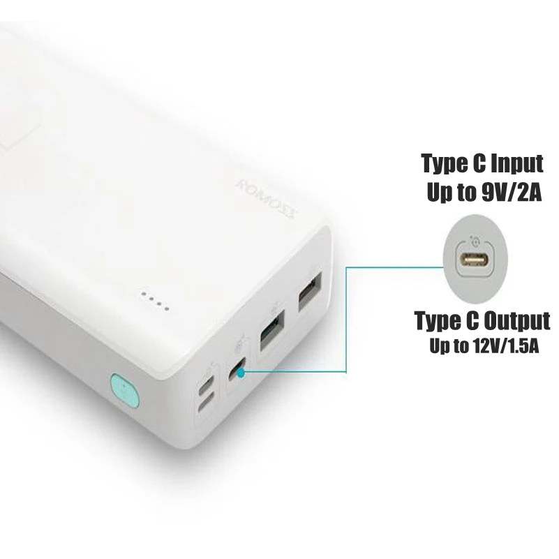 Внешний аккумулятор Romoss PD 30000 мАч 18650 QC 3 0 9 В 12 для iPhone X Xiaomi Mi9 Samsung S9 S10 Huawei|Внешние