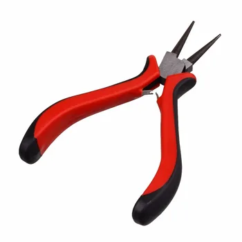 

Louleur Portable Length 12cm Red Black Round Nose Pliers Mini Needle Nose Plier For Cutting Clamping Jewelry Making Hand Tools