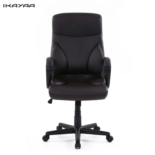 leather swivel office chair. ikayaa us stock swivel office chair stool high back computer task furniture silla ooficina bureau leather t