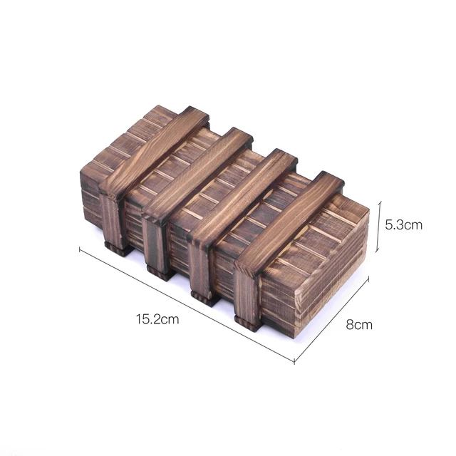 Vintage Wooden Puzzle Box with Secret Drawer Magic Tricks Mystery Box Magia Wooden Puzzle Toys Illusion Gimmick Props Gifts 5
