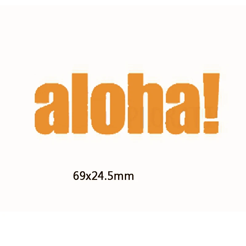 

Aloha Words Metal Cutting Dies DIY Scrapbooking Embossing Paper Cards Making Crafts Supplies New 2019 Diecut