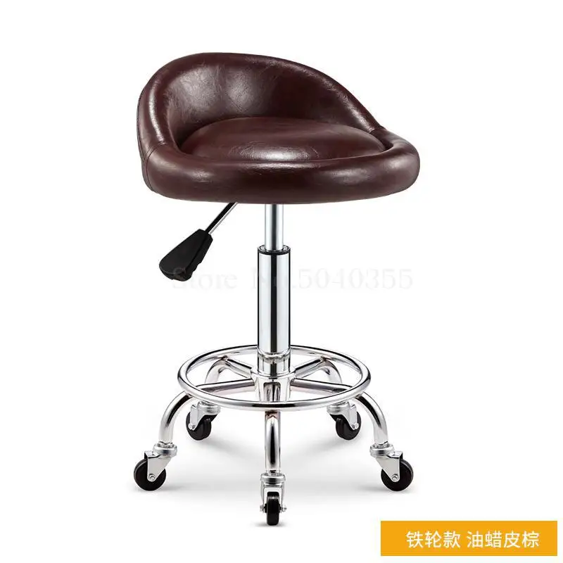 Барный стул подъемный барный стул вращающийся барный стул домашний поворотный стул высокий табурет спинка табурет красота табурет - Цвет: Unit cm 7
