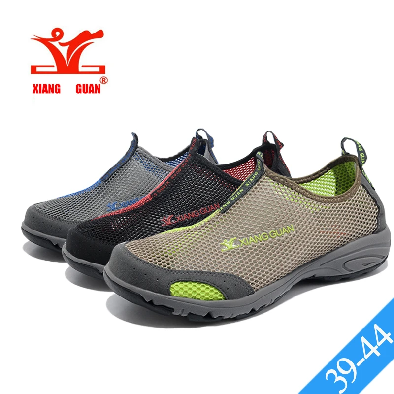 XIANG GUAN 2018 Mesh Men Aqua Shoes Super Lightweight Summer Walking