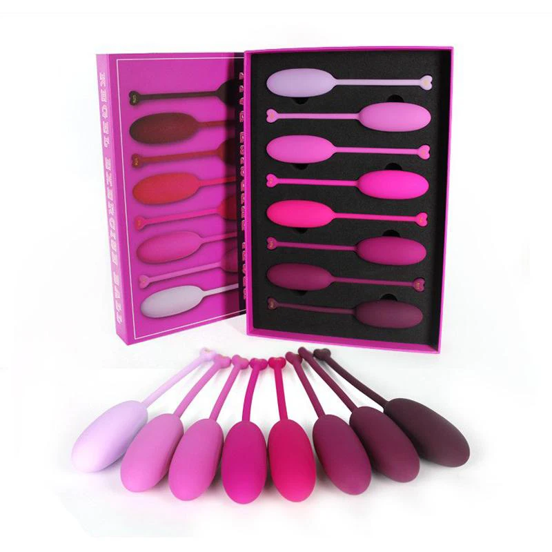 8 pcs set Safe Silicone Smart Ball Kegel Ball Ben Wa Ball Vagina Tighting Exercise Machine Vagina Geisha Ball Vibrator for Women
