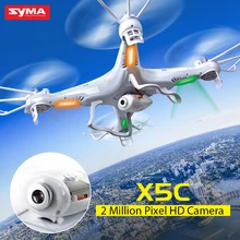 Drone Syma X5C Kvadrokopter with Camera Quadcopter 2.4G 4CH with 6-Axis Gyro Flashing LED Light Remote Control Helicopter Dron