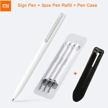 Оригинальная Xiaomi mi jia Sign Pen 0,5 мм Xiaomi mi ручка для подписи PREMEC гладкая швейцарская сменная японская mi Kuni чернила