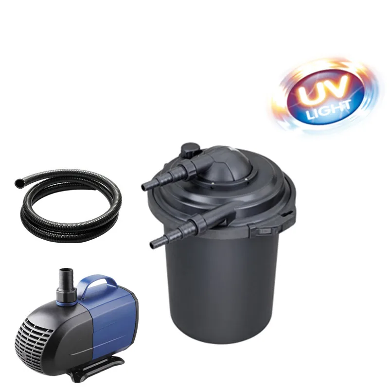 

BOYU EFU-8000 Koi fish pond biochemical filter, pond biochemical filter barrel, with UV germicidal lamp water purifier.