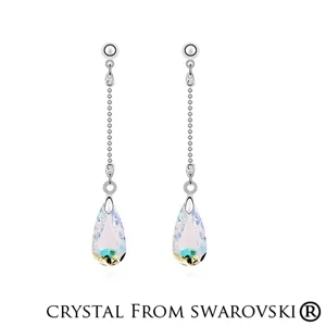 Бренд Malanda, подвеска с водным кристаллом, кристалл от Swarovski, модные серьги Loog для женщин, роскошные длинные серьги, Сексуальные Ювелирные изделия - Окраска металла: Crystal AB