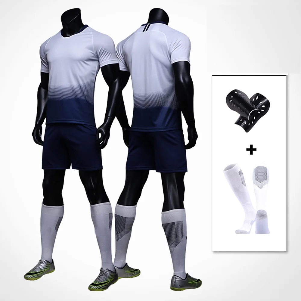 

Champion League Soccer Jerseys Adults Uniforms blank Customize Football Jerseys Football Training Sports Suit with socks
