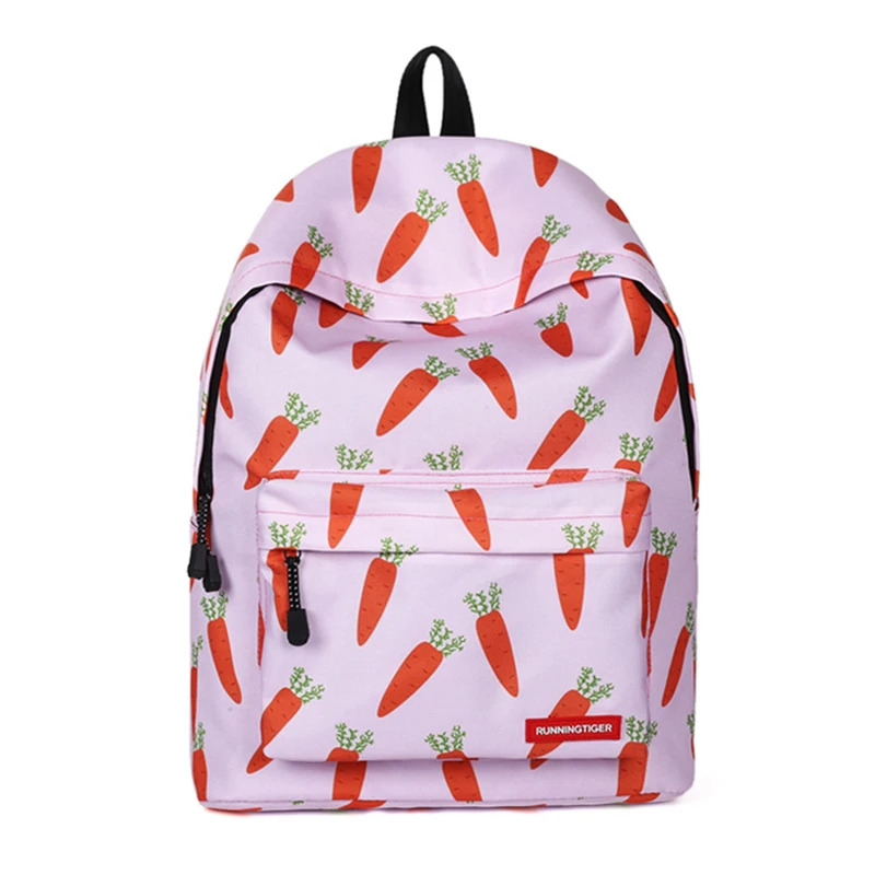 

Kawaii Female Judy's Carrot Backpack Popular Teenager School Bag For Girls Printed Bag Large Capacity Travel Backpack