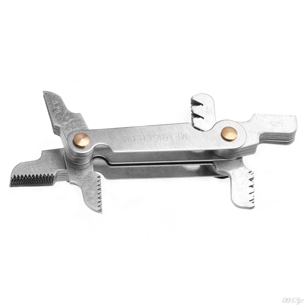58 Blades Metric Whitworth 55/60 Degree Thread Screw Pitch Gauge