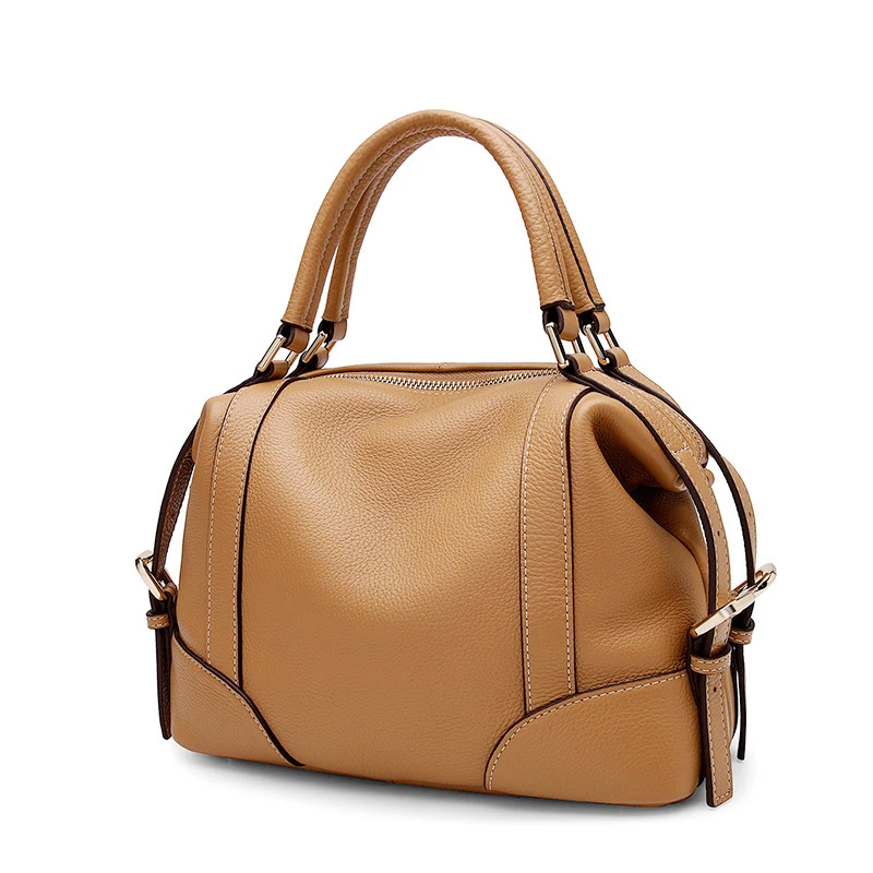 Leder Qualität Luxus Für Mode Tasche Weibliche Taschen Hohe Schulter Echtes light Brown Black Messenger Crossbody Handtaschen Frauen 2018 dnYw78Eq