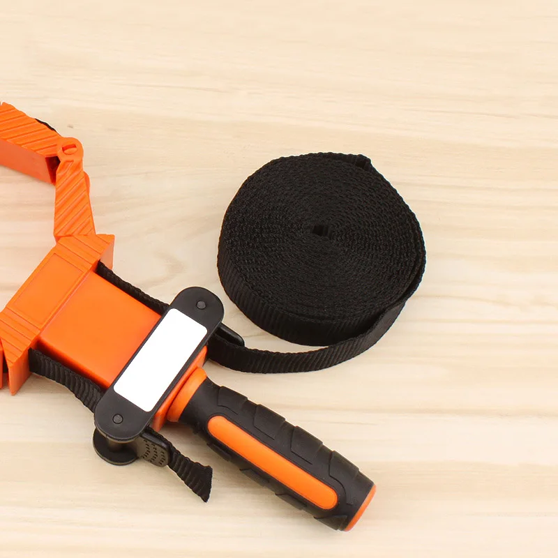 

New Multifunction Binding Belt Clamp Nylon TPR Handle Polygons Angle Clip 4 Yards With 4M Belts Woodworking Tool SF66