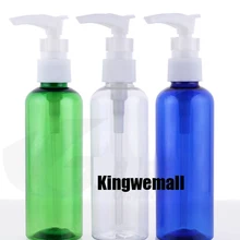 300 шт./лот 100 мл пустой Pet винт лосьон давление насос бутылки, 100 г DIY лосьон жидкого мыла бутылки насоса для косметический контейнер