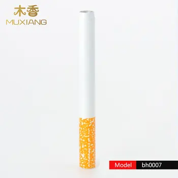 

RU-MUXIANG Alloy Metal Pipes Cigarette Shape Smoking Pipe Aluminium One Hitter Reggae Tobacco Pipes For Smoking bh0007