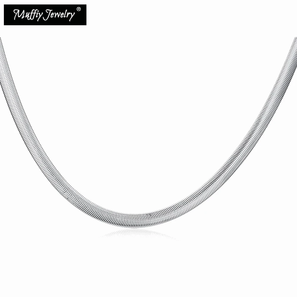 6mm Snake Chain Link Europe 925 Sterling Silver Chains Necklace Hyperbole Jewelry Fit Pendant Gift For Men &amp Women | Украшения и