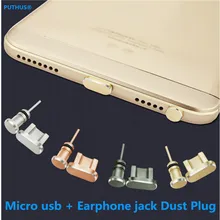 2в1 Металлический Micro usb порт для зарядки+ пылезащитный Разъем для наушников Android мобильный телефон 3,5 мм J заглушка для порта гарнитуры извлечение карты Pin