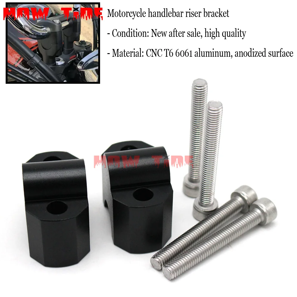2018 Nuovo Per Kawasaki Z900Rs Lavorazione Manubrio Riser Bar Clamp Extend Adapter Con Bulloni Z900Rs