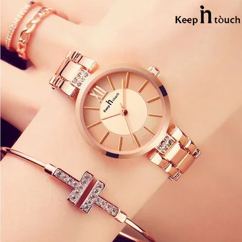 

New Autumn New Ladies Diamond Bracelet Watch Waterproof Alloy Quartz Watches Fashion Wild Woman Watch Montre femme