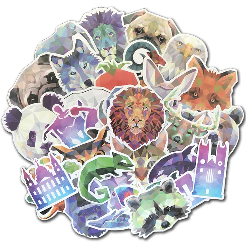 Galaxy Animal stickers 主图白底