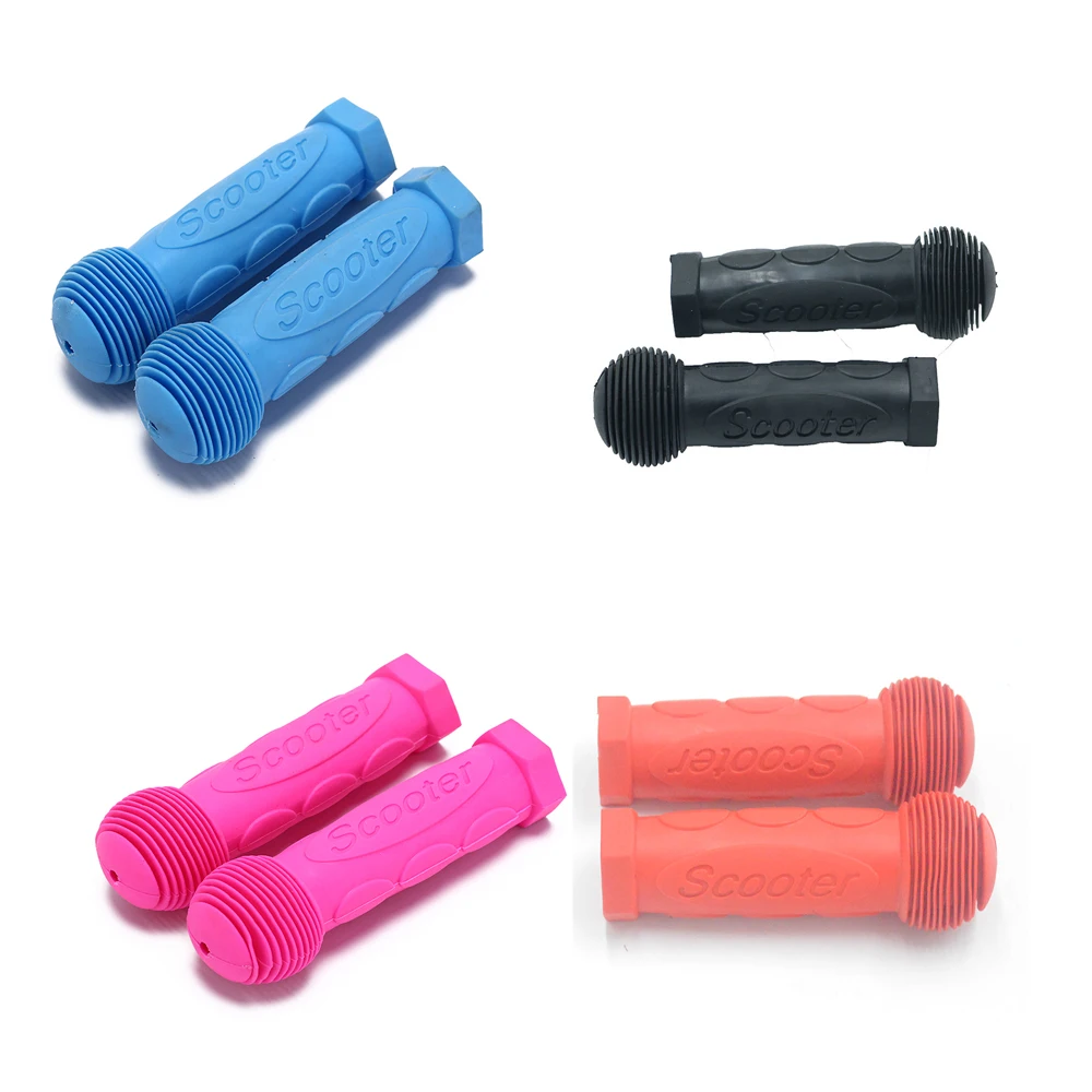 

m365 Anti-skid Bicycle Tricycle Scooter Rubber Grip Handle Bike Handlebar Grips Cover For Child Kids Blue Red scooter bike parts