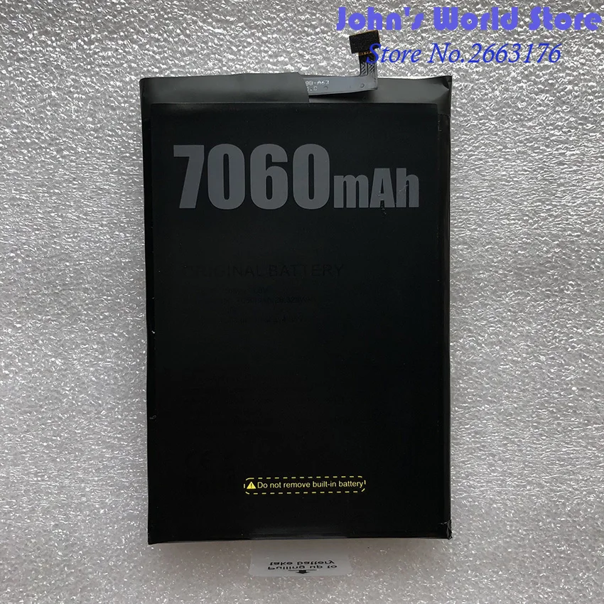 

100% New Original Doogee BL7000 Battery Replacement 7060mAh Smart Phone Parts backup battery for Doogee BL7000 Smart Phone