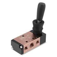 1 шт. пневматический клапан ручной алюминиевый ручной Pull управление Ручной Пневматический воздушный клапан 5 портов 2 Позиции 1/4