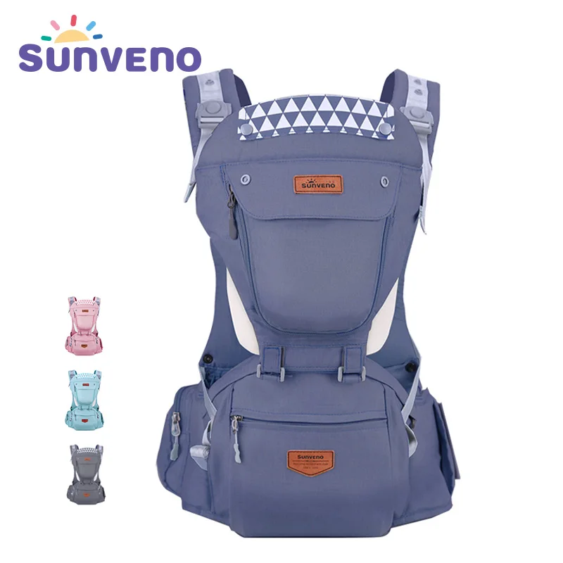 Sunveno New Baby Carriers Ergonomic Baby Carrier Coat Backpack Carrier Stool Hipseat For Newborn Kangaroo Baby Sling 20kg Heaps