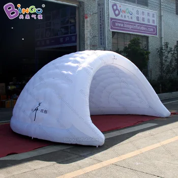 

factory direct sales 4x3.4x2mH inflatable semicircular lighting tent high quality for displaying booth or game