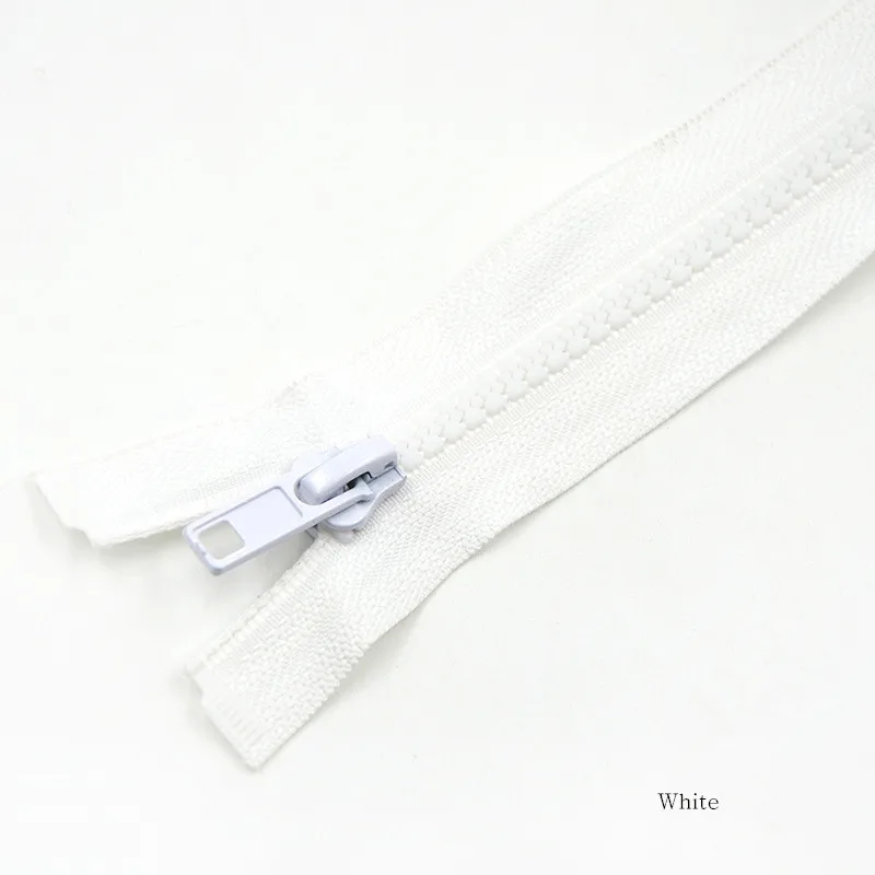 2 шт многоцветные смолы разделяющие молнии Одежда спальный мешок кровать сетки молния замок DIY бытовые аксессуары для шитья одежды - Цвет: White