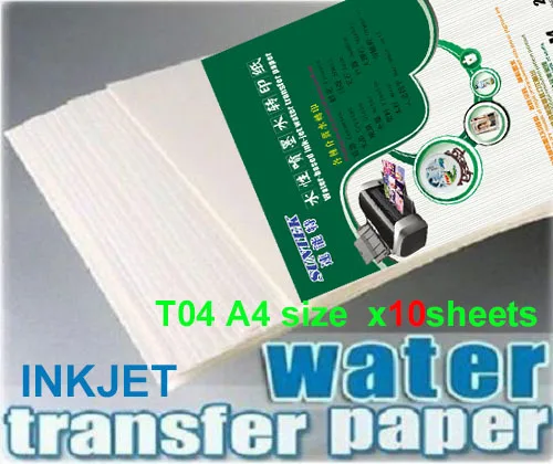 

A4 10 sabanas water transfer paper exclusive design papel transfer waterslide inkjet transfer paper water slide decal papers