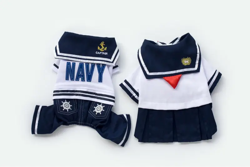 A25_Spring_Summer_Pet_four_legs_Suits_clothes_Navy_Cotton_Puppy_dog_Bib_Jumpsuits_Rompers_pants_dress_Clothes_ (12)