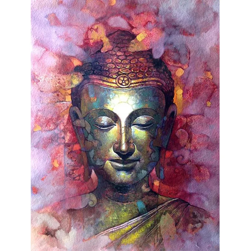 D SH New 5D Diy Daimond Painting Cross Stitch Buddha Diamond Embroidery Full Round Rhinestones Mosaic Decor | Дом и сад