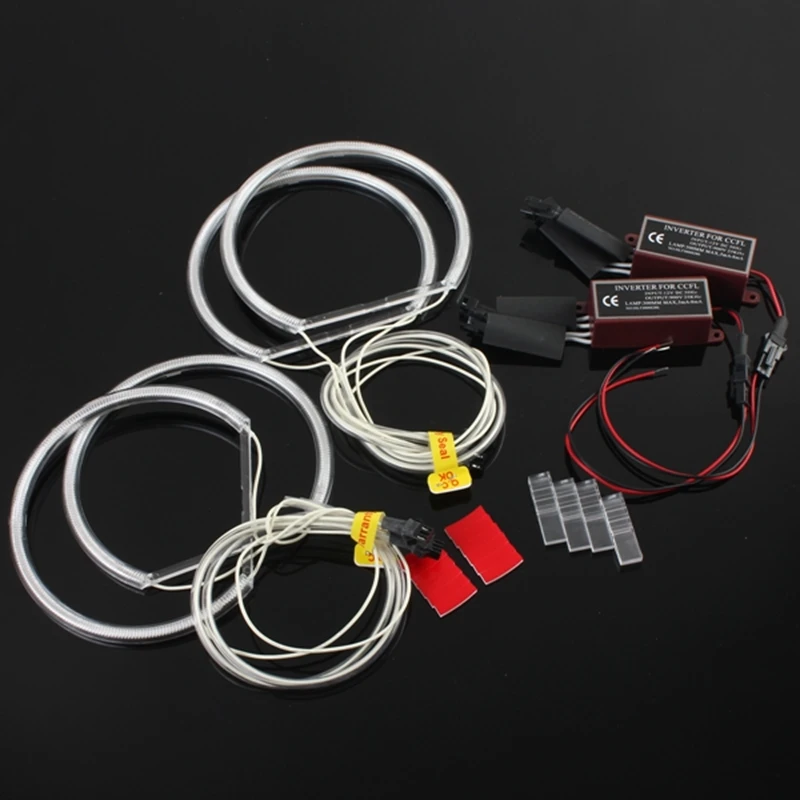 

1Set LED Headlight CCFL Angel Eyes Halo Rings Lights Xenon White for Car Headlight Bulbs 130mm Angel Eye for BMW E36 E39 E46