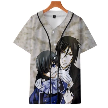 

Black Butler jackets Kpop Fashion jacket new cool print long sleeve Black Butler baseball jacket Women Kpop Clothes plus size