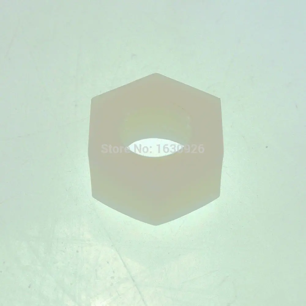 

Free shipping 10 pieces M16 Full Nylon Hex Nuts Plastic Hex Nuts Free shipping