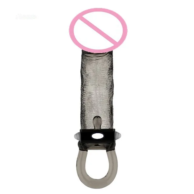 Male Condoms Penis Rings Reusable Black Condoms Penis Extender Sex Toys Penis Sleeve For Men Time Delay Adult Sex Product 3 Size 3