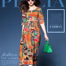 Новое весеннее и летнее свободное тонкое платье с коротким рукавом, женское длинное платье в стиле ампир, Китай