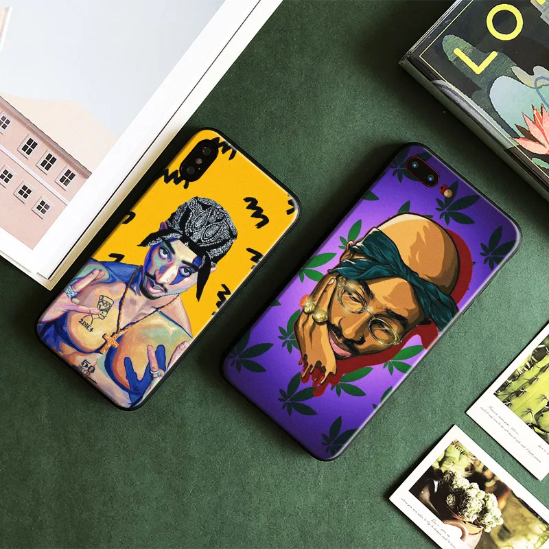 

Tupac Shakur 2pac Rapper Pattern Tpu Soft Silicone Phone Case Cover Shell For Apple iPhone 5 5s Se 6 6s 7 8 Plus X XR XS MAX