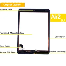 10Pcs/lot Original For Apple iPad Air 2 Air2 Touch Screen Digitizer For ipad 6 A1567 A1566 Touchscreen Touch Panel Front Glass цена 10Pcs/lot Original For Apple iPad Air 2 Air2 Touch Screen Digitizer For ipad 6 A1567 A1566 Touchscreen Touch Panel Front Glass цены онлайн