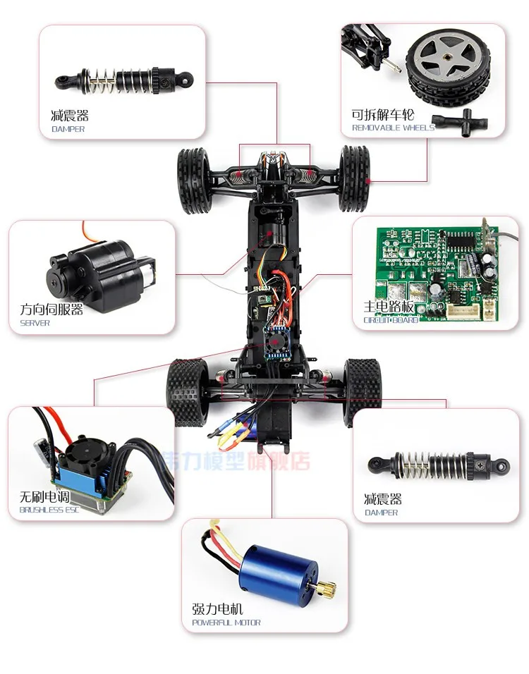 WLtoys L959 1:12 Весы R/C Багги автомобилей два колеса полный Весы внедорожники автомобили игрушечный автомобиль удаленного