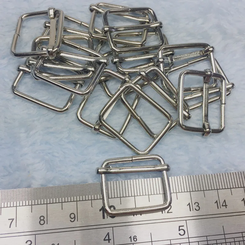 20MM silver metal Slider Tri Glide buckle