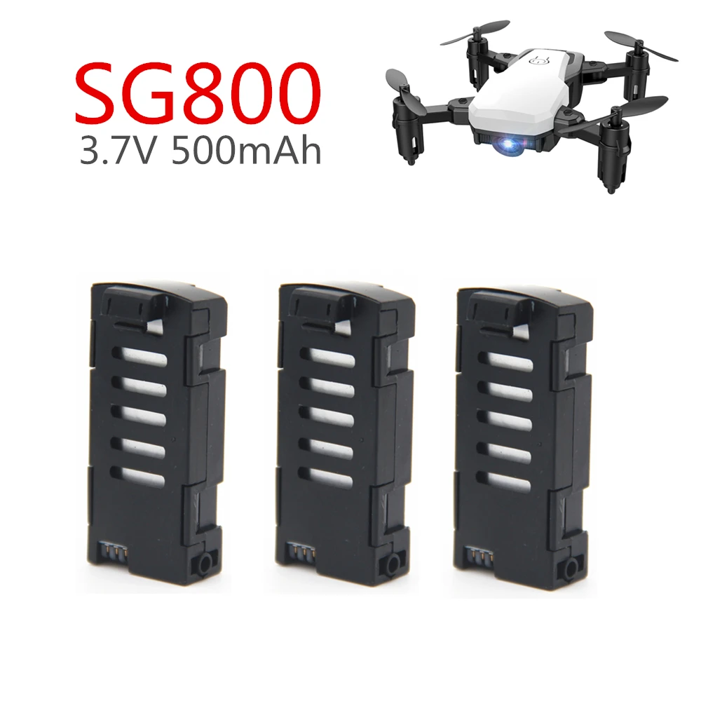 

3pcs/set 3.7V 500mAh Drone Battery for SG800 LF606 D2 JD-16 S606 M9 M11 Rc Drone Quadcopter Spare Parts 3.7v 500mAh LiPo battery