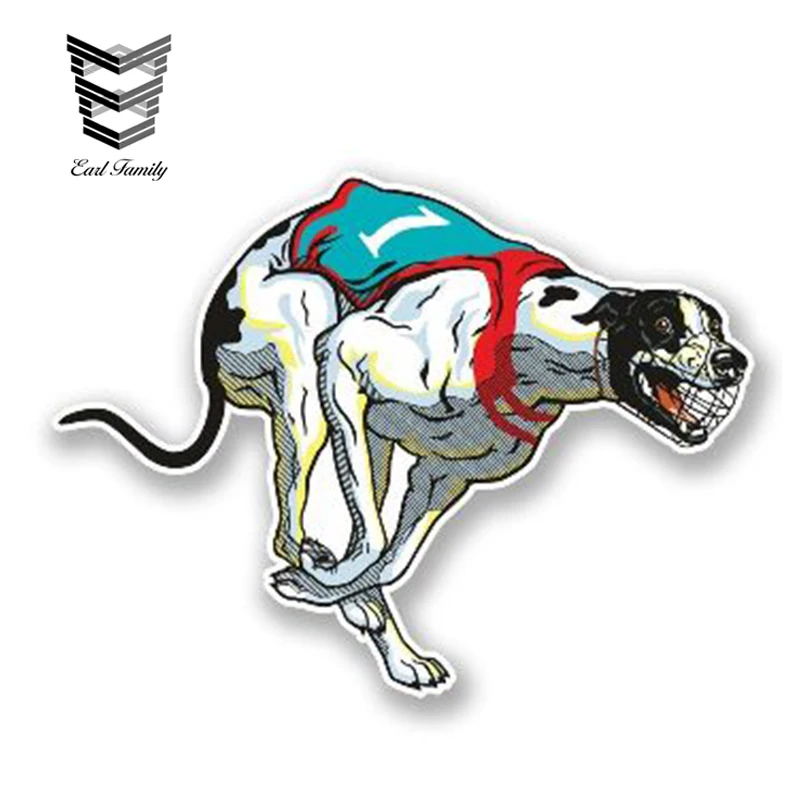 

EARLFAMILY 13 см x 8 см автомобильный Стайлинг Greyhound гоночная собака бампер виниловые животные Автомобильные Наклейки водонепроницаемые аксессуары для бампера
