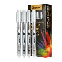 GN 6 шт. серебро/золото металлик маркер ручка для поделок, скрапбукинга водянистые маркеры для изготовления карт DIY фотоальбом