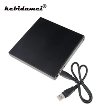 Kebidumei тонкий USB2.0 SATA внешний корпус для DVD жесткий пластиковый чехол для ноутбука ноутбук 12,7 мм CD-ROM чехол без оптического привода