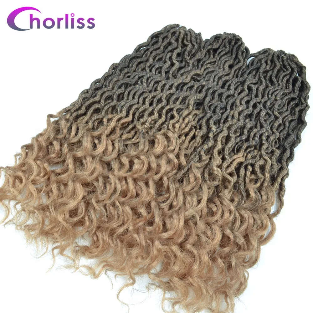 Chorliss 20 ''Faux locs вьющиеся плетеные пряди синтетические волосы для наращивания