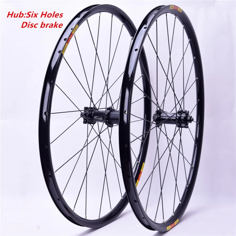 Eixo 142*12 мм MTB горный велосипед 29 27,5 26er Seis Furos Disco Roda de bicicleta freio CR 24 H 11 Apoio Velocidade Rodado Aro