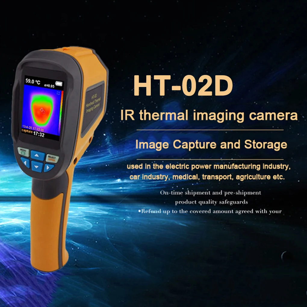

HT-02D Mini Digital IR Infrared thermal Camera 1024P 32x32 Infrared Image Resolution Handheld Thermal Imager